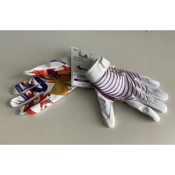 Limited Edition Under Armour Men's UA Blur Football Gloves Size XXL - Picture 7 of 10